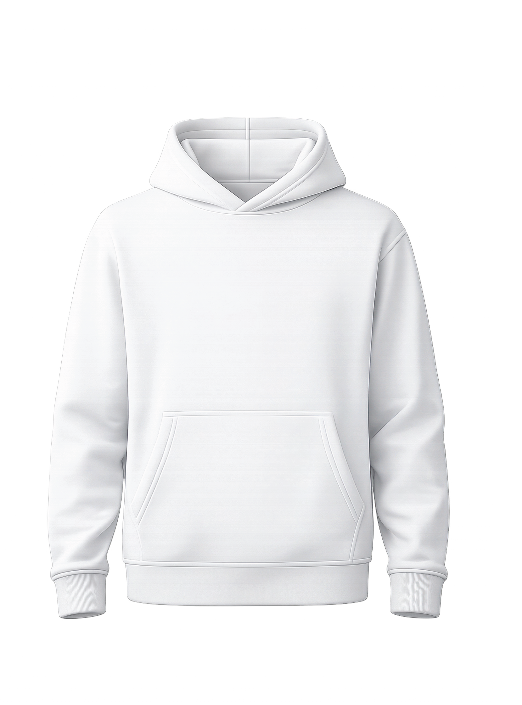 Hoodie center front decoration mockup